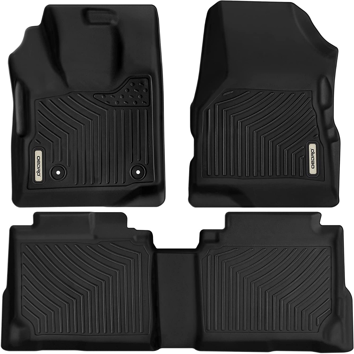OEDRO Floor Mats for 2010-2017 Chevrolet Equinox/GMC Terrain, Front & 2nd Seat 2 Row Floor Liner Set