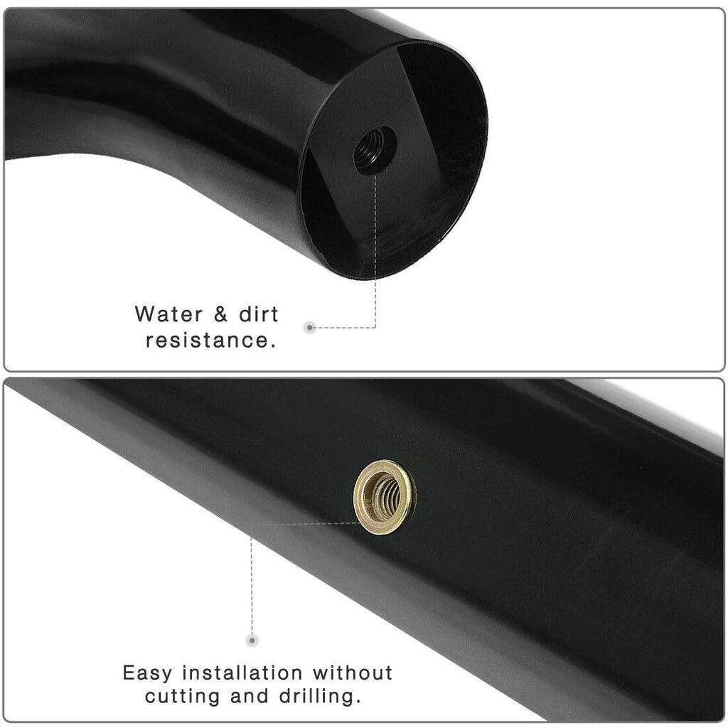 Side view of YITAMOTOR® 1999-2018 Chevy Silverado GMC Sierra Extended Cab 3'' Running Boards Side Step Nerf Bars