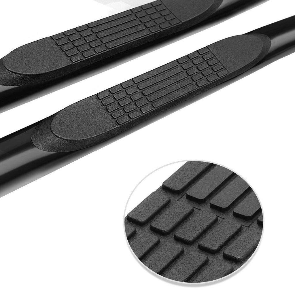 Side view of YITAMOTOR® 1999-2018 Chevy Silverado GMC Sierra Extended Cab 3'' Running Boards Side Step Nerf Bars