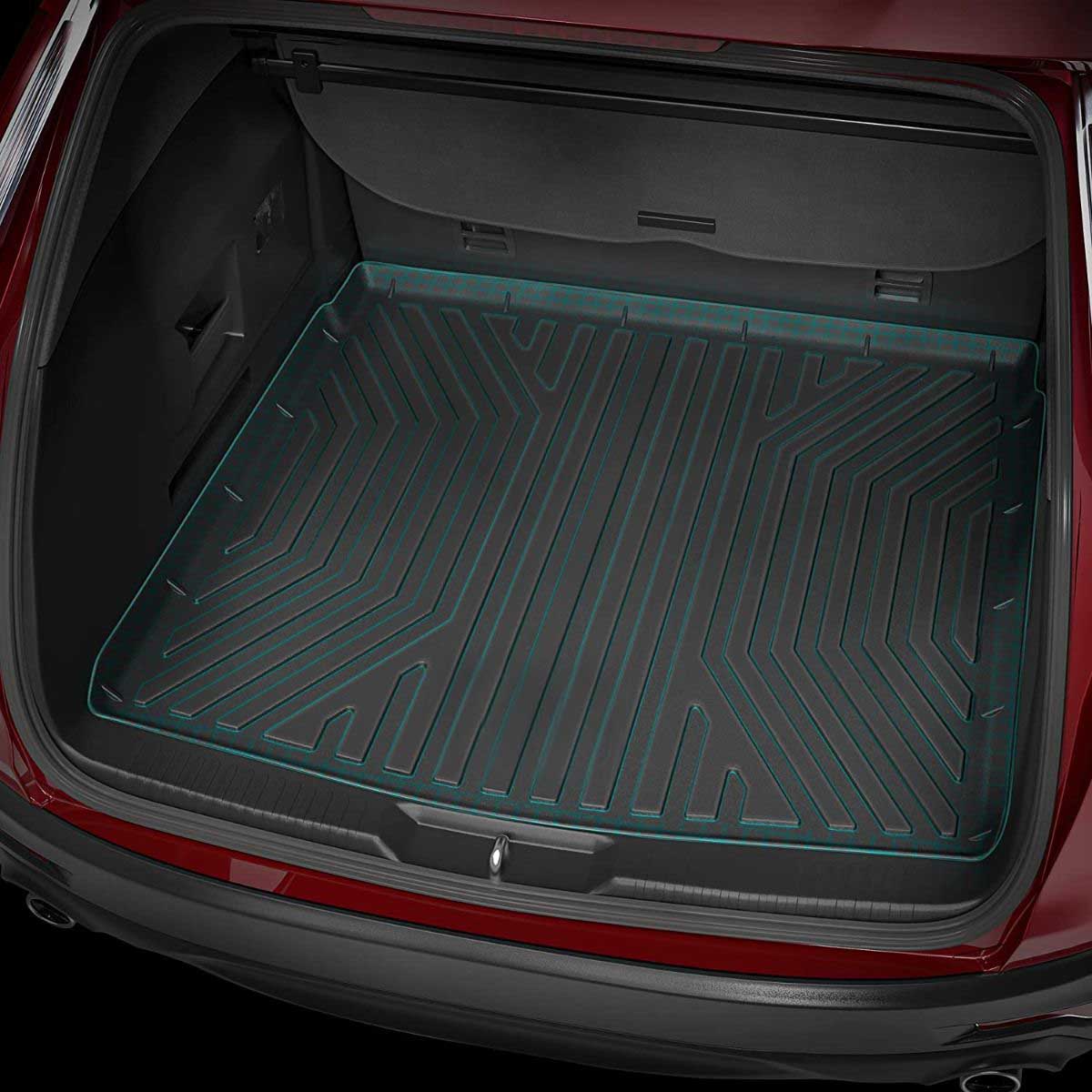 Side view of OEDRO TPE All-Weather Guard Floor Mats & Cargo Liners Set for 2013-2024 Toyota 4Runner Cargo Mat Liners