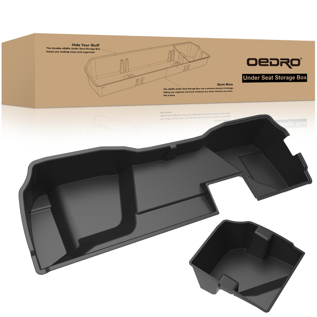 OEDRO Storage Box for 2014-2018 Chevrolet Silverado/GMC Sierra 1500 2500HD 3500HD Double Cab